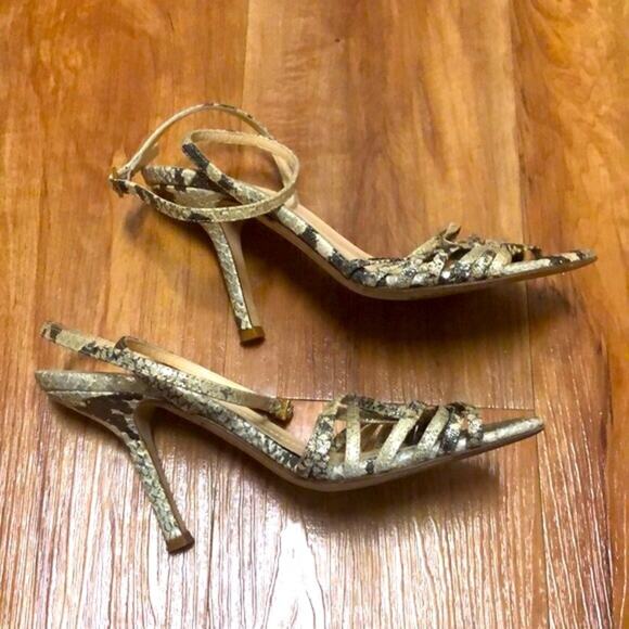 Kate Spade 2005 Sparkle Snakeskin Heels Size 5.5 - Picture 7 of 14